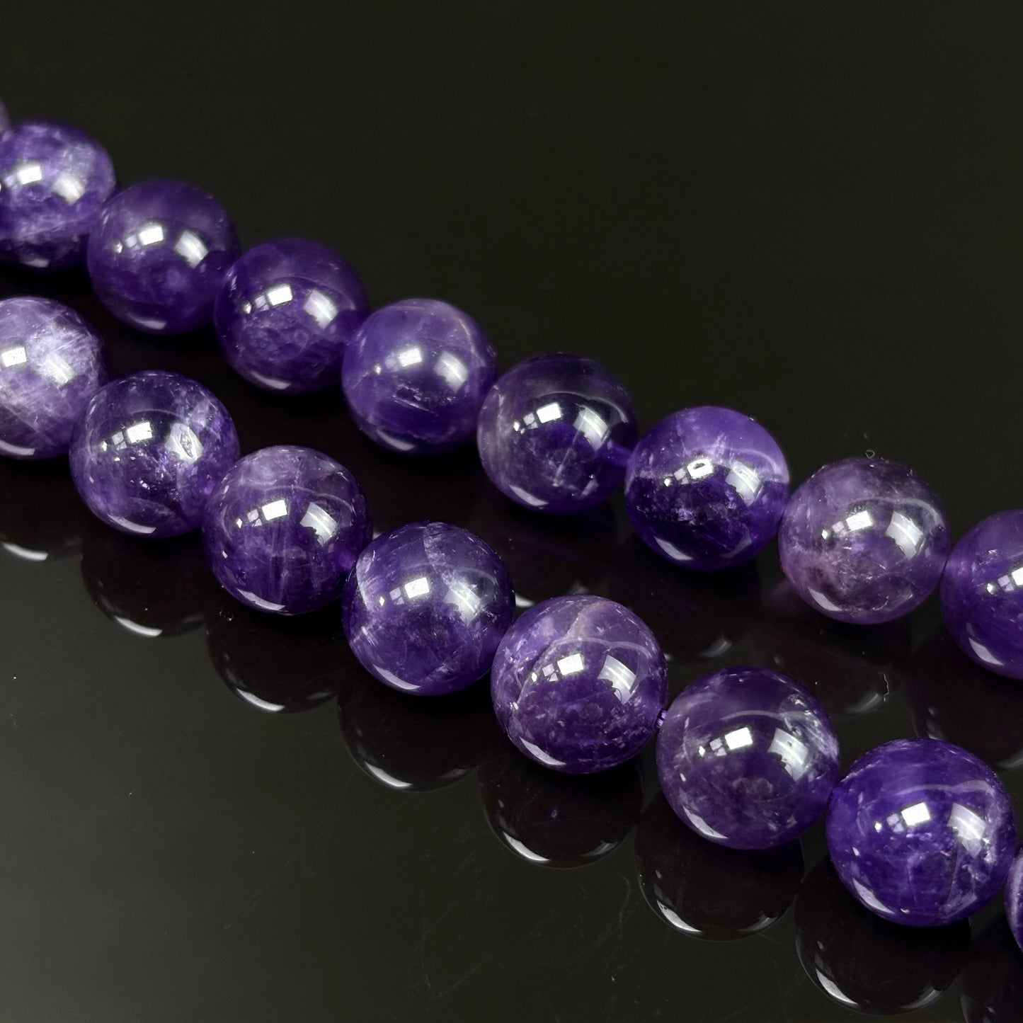 N17 高品質ドリームアメジスト天然石(12mm)
