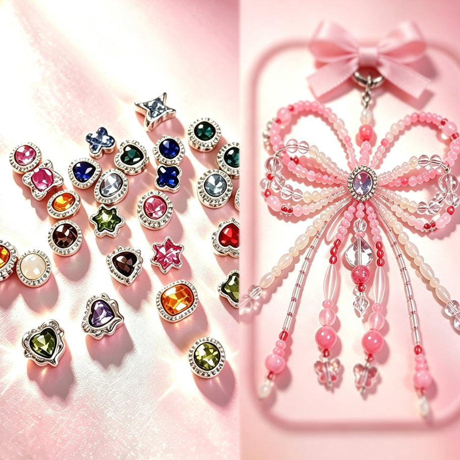 [開封]小型サイズ 合金マルチホールビーズ DIY アクセサリーパーツ