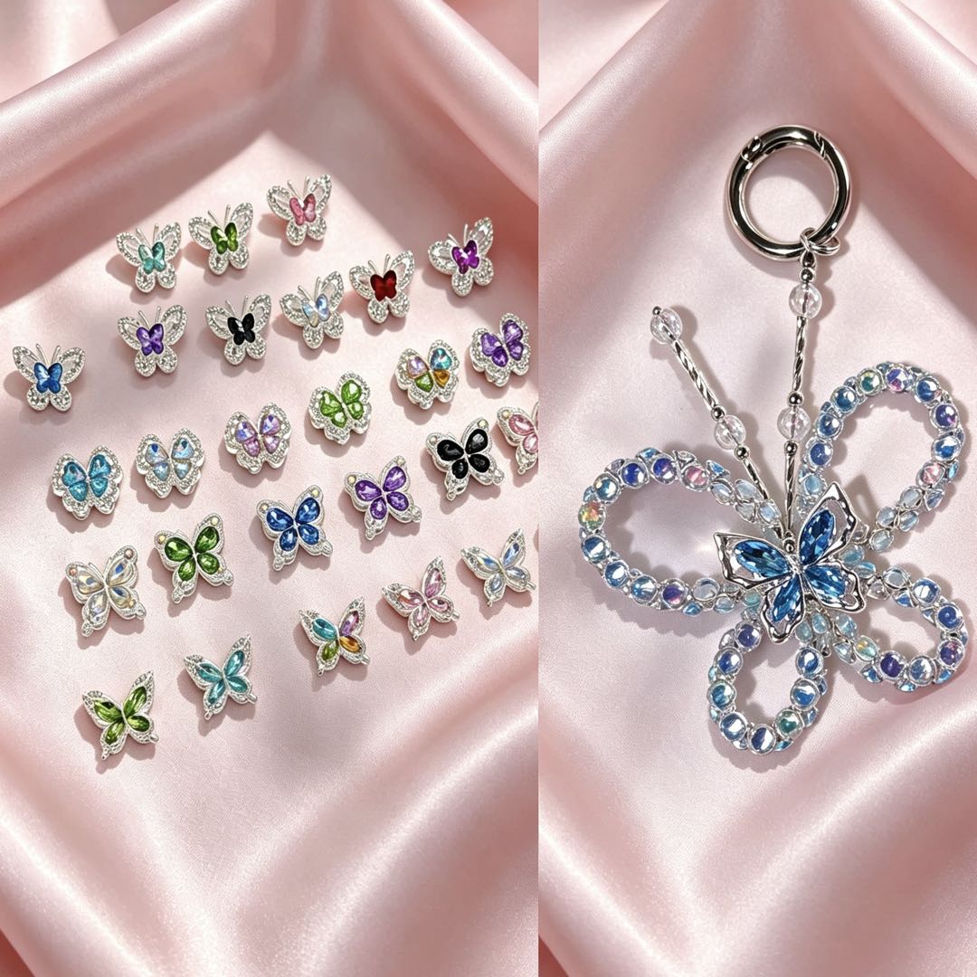 [開封] NEW.蝶の庭園へ迷い込んだ丨重厚仕上げ蝶々アロイパーツ 全 27 種セット