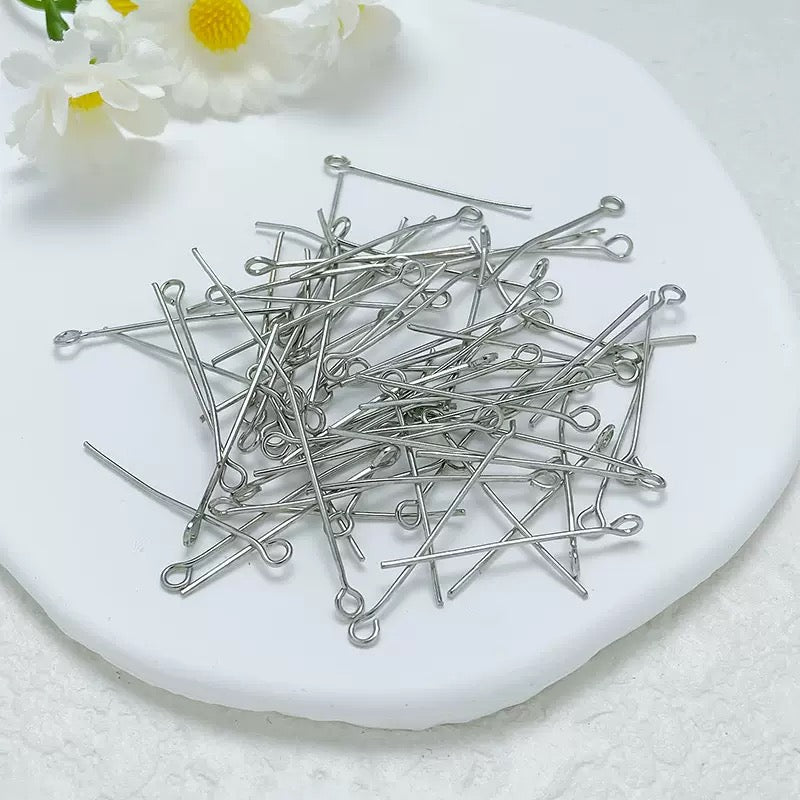 [開封] NEW.ビーズアクセサリー自作用基礎金具セット、丸ピン・T ピン・開閉カン・丸カンなど各種パーツ入り、カーチャーム・ブレスレット・キーホルダー作りに最適