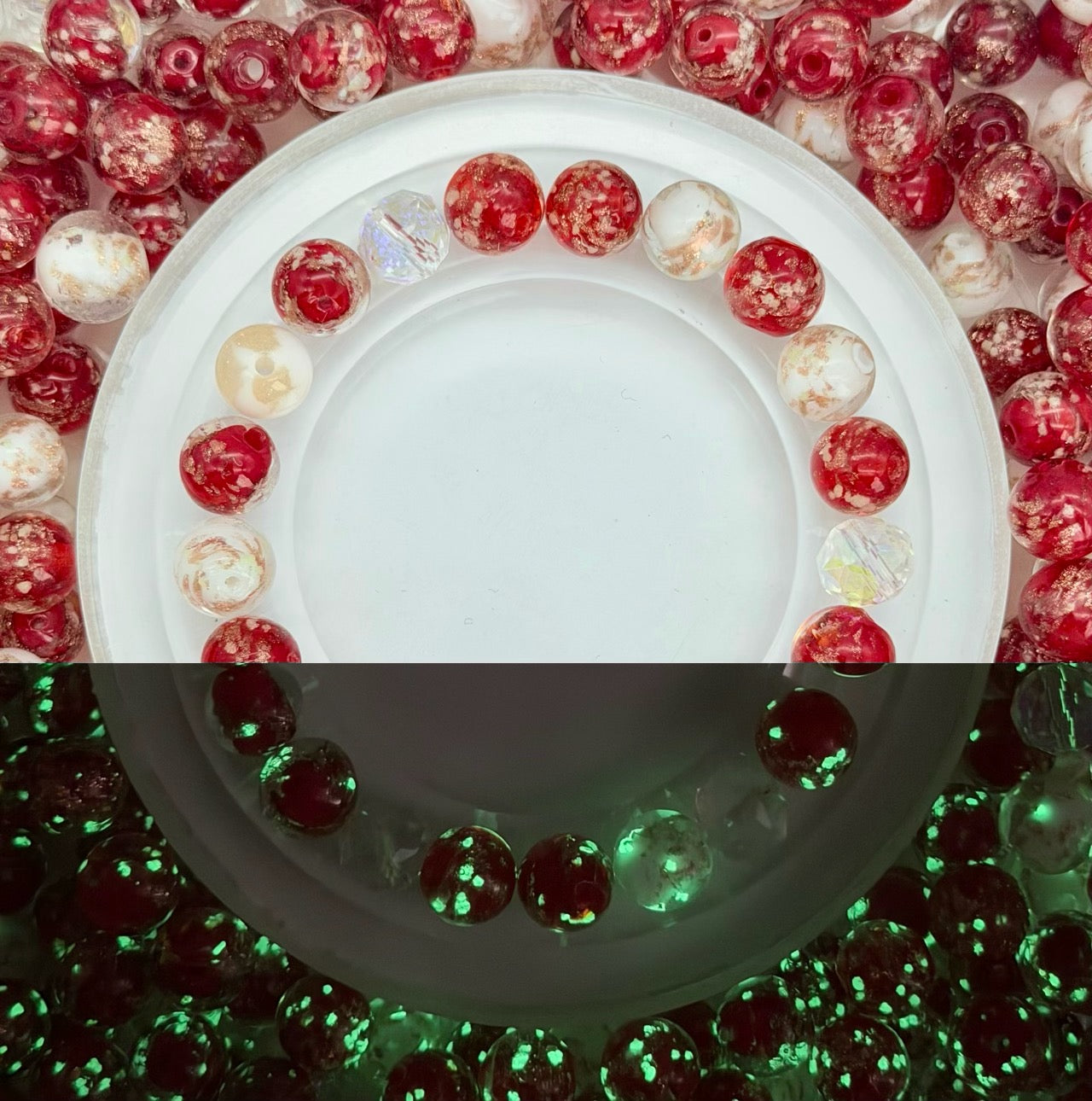 [開封] NEW.高品質ブレスレット素材 レジン・瑠璃・アクリル混合