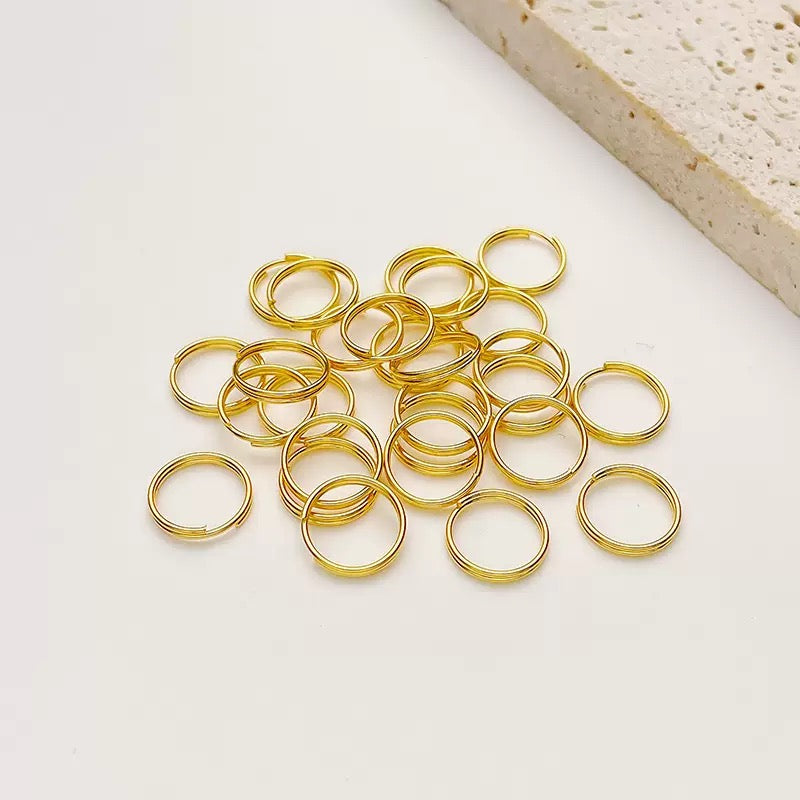 [開封] NEW.ビーズアクセサリー自作用基礎金具セット、丸ピン・T ピン・開閉カン・丸カンなど各種パーツ入り、カーチャーム・ブレスレット・キーホルダー作りに最適