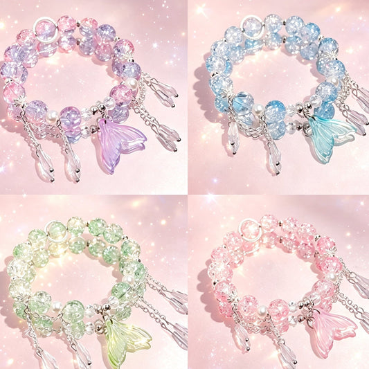 [開封] 繊細な瑠璃・陶器ブレスレット