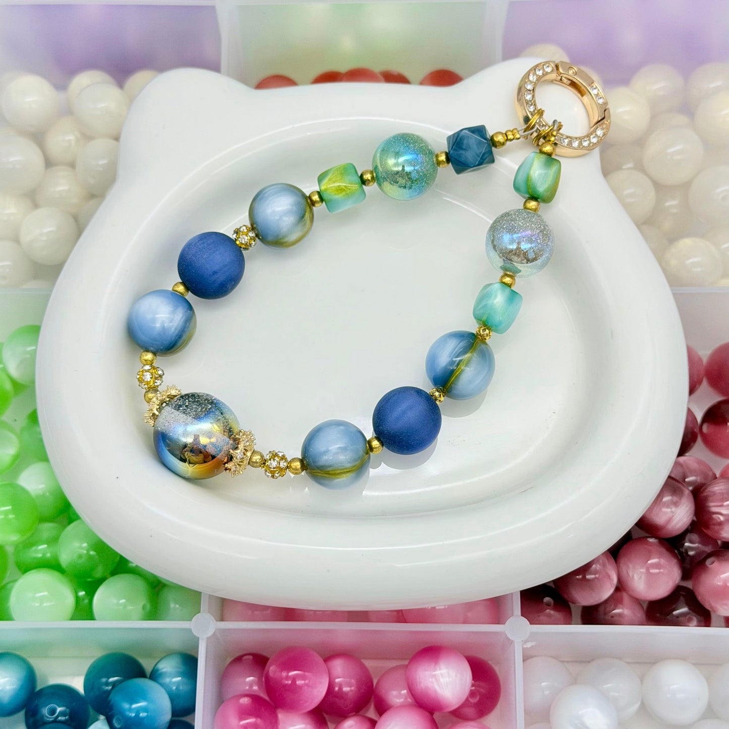 [開封] NEW.約直径 16mm 樹脂ビーズ アクセサリー手作り汎用素材（100 種類以上）