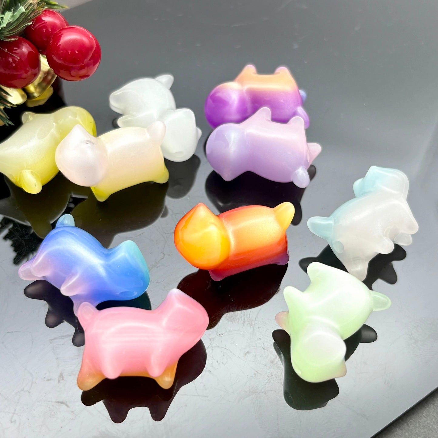 [開封]NEW.上質レジンビーズ 16/20/24mm 通し穴・片穴混在