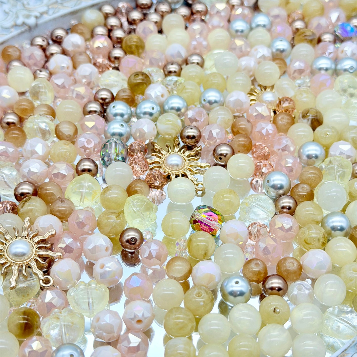 [開封] NEW.高品質ブレスレット素材 レジン・瑠璃・アクリル混合