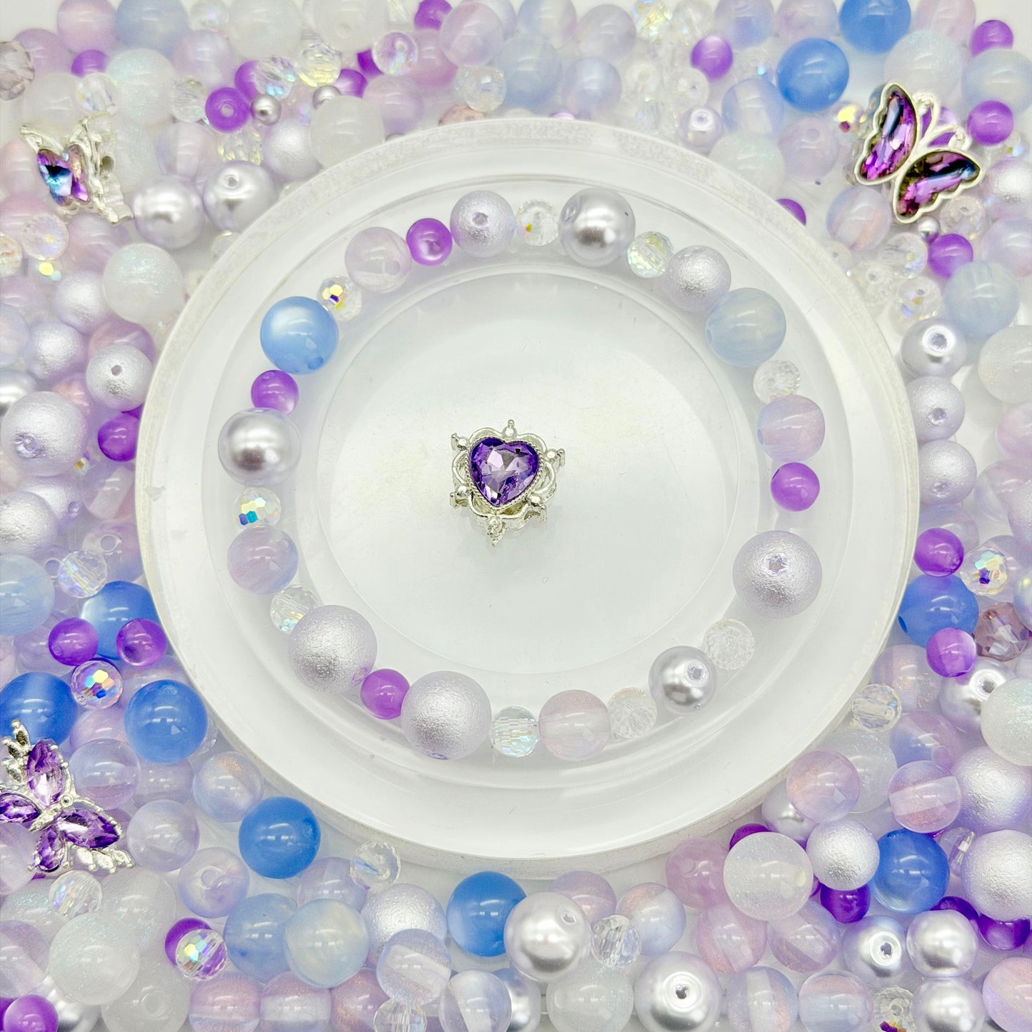 [開封] NEW.高品質ブレスレット素材 レジン・瑠璃・アクリル混合