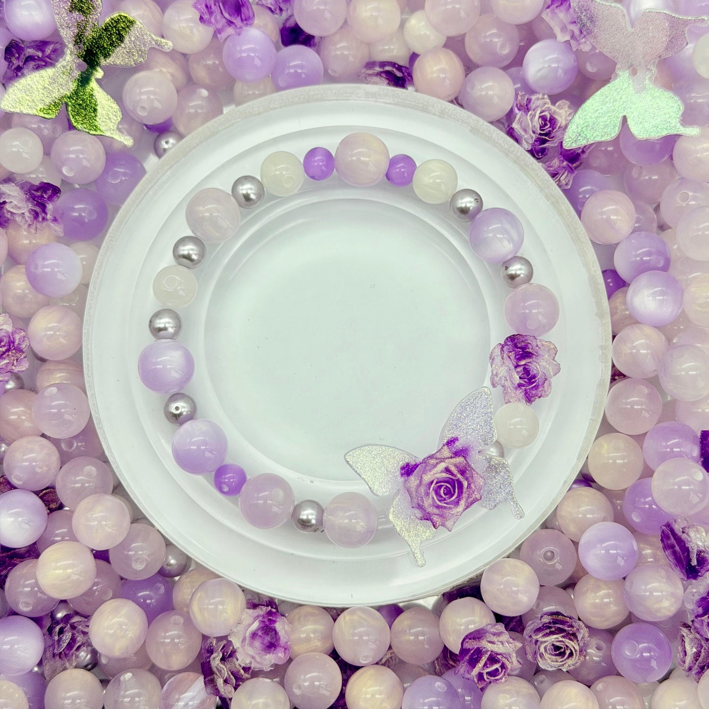 [開封] NEW.高品質ブレスレット素材 レジン・瑠璃・アクリル混合