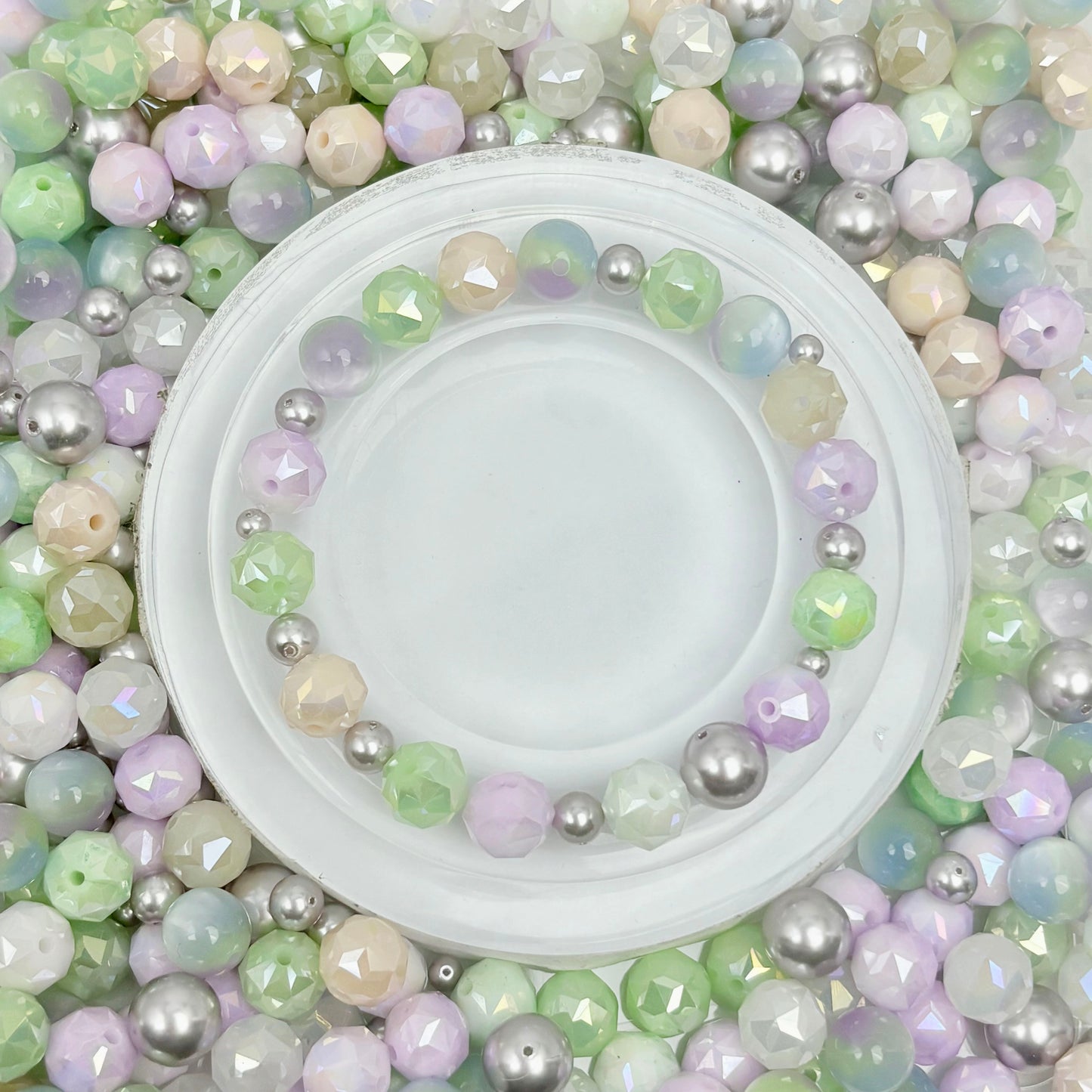 [開封] NEW.高品質ブレスレット素材 レジン・瑠璃・アクリル混合