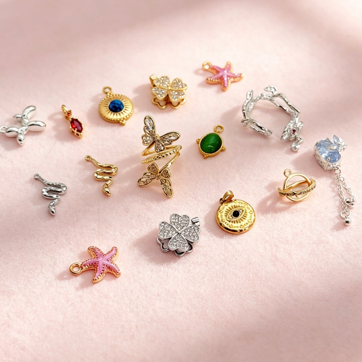 [開封] NEW. 金属チャーム＆パーツ ハンドメイド DIY 素材