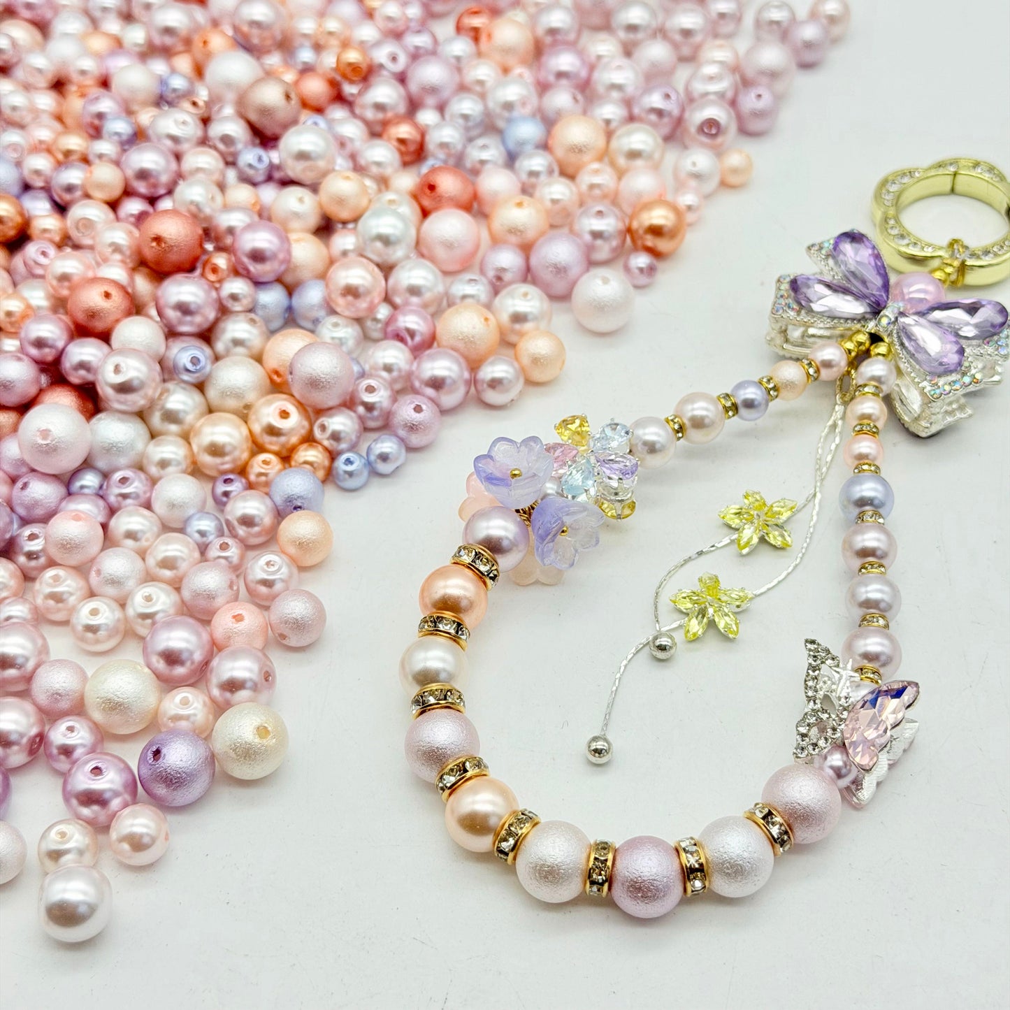 [開封]高品質 レジン & アクリルミックスビーズ 大粒メイン 100 種類以上